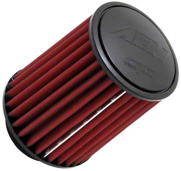 AEM Induction Mustang DryFlow Air Filter 3 50 Inch Inlet 7 Inch