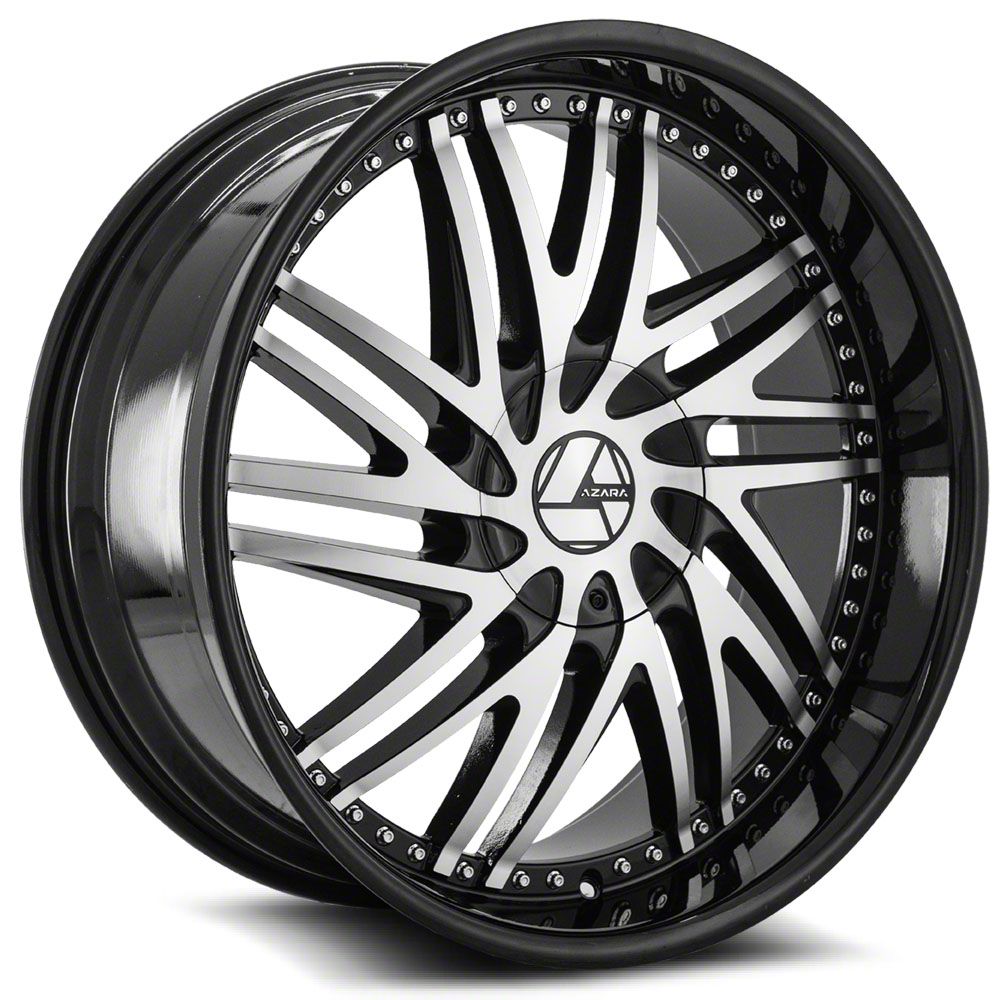 Azara Mustang Aza Gloss Black And Machined Wheel X Mm