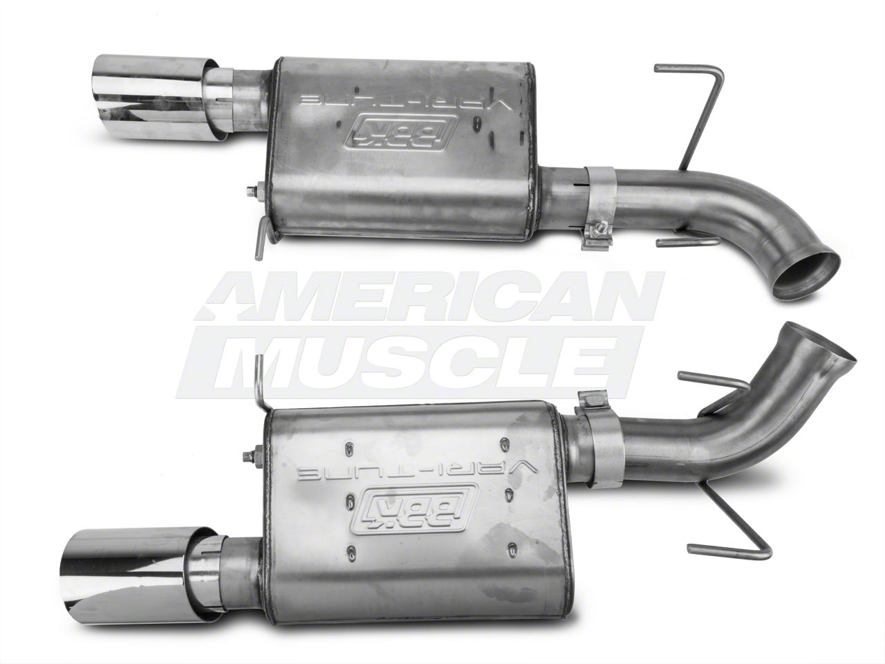 BBK Mustang Varitune Axle Back Exhaust Stainless Steel 41015 11 14