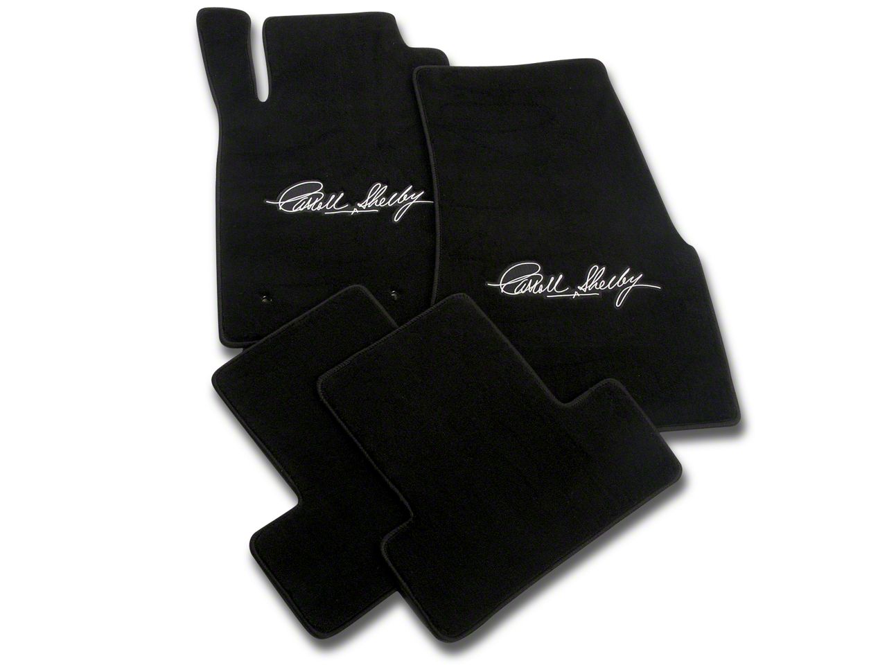 Lloyd Mustang Front And Rear Floor Mats With Carroll Shelby Signature