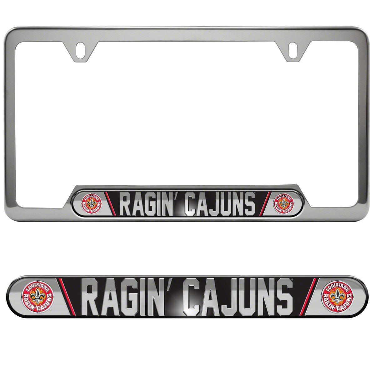 Camaro Embossed License Plate Frame With University Of Louisiana