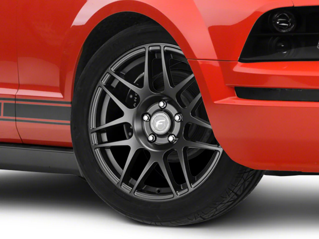 Forgestar Mustang F Drag Matte Black Wheel Front Only X Mm