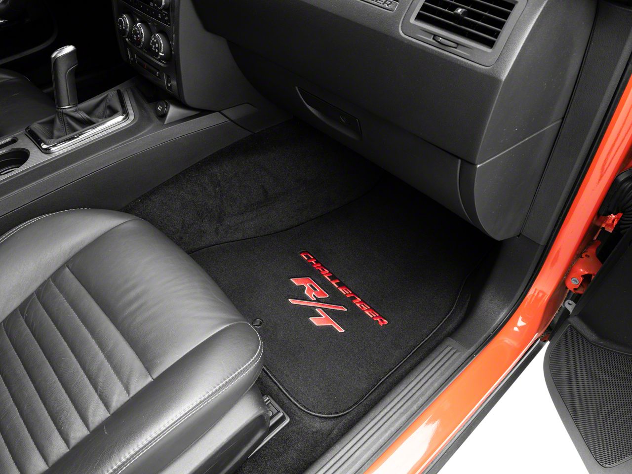 Lloyd Challenger Velourtex Front Floor Mats With Challenger And Red Rt