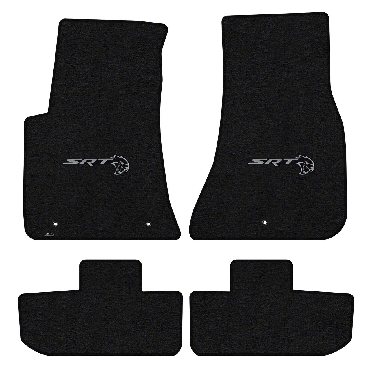 Lloyd Challenger Velourtex Front And Rear Floor Mats With Dodge Hellcat