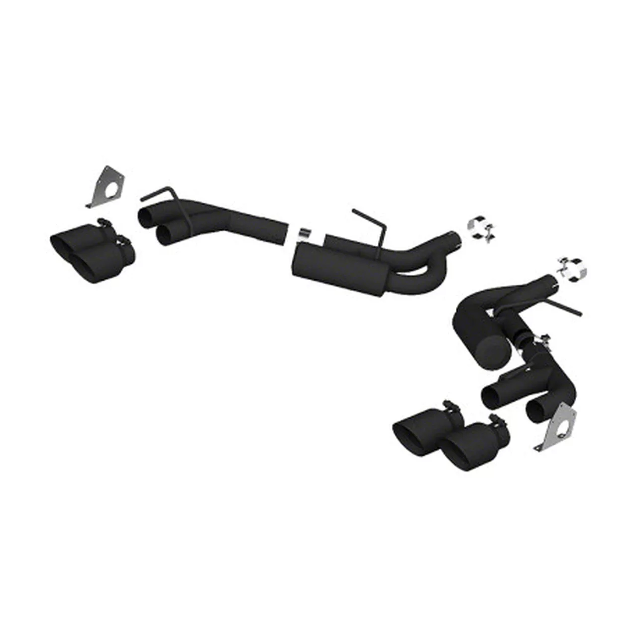 MBRP Camaro Armor BLK Axle Back Exhaust S7039BLK 16 24 V6 Camaro W