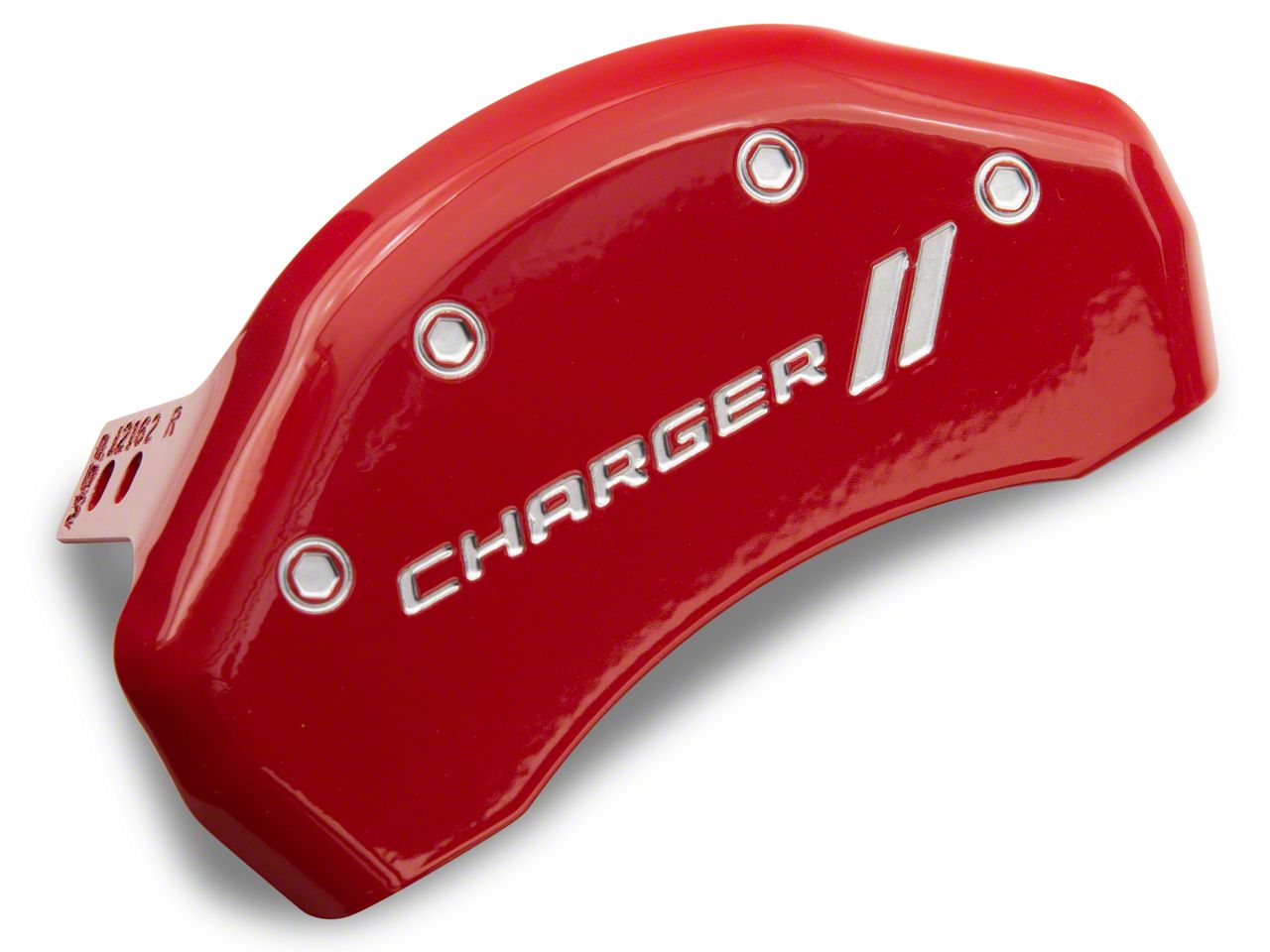 Mgp Charger Red Caliper Covers With Charger Stripes Logo Front And