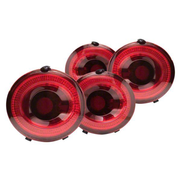 Morimoto Corvette Xb Led Tail Lights Black Housing Red Lens Lf