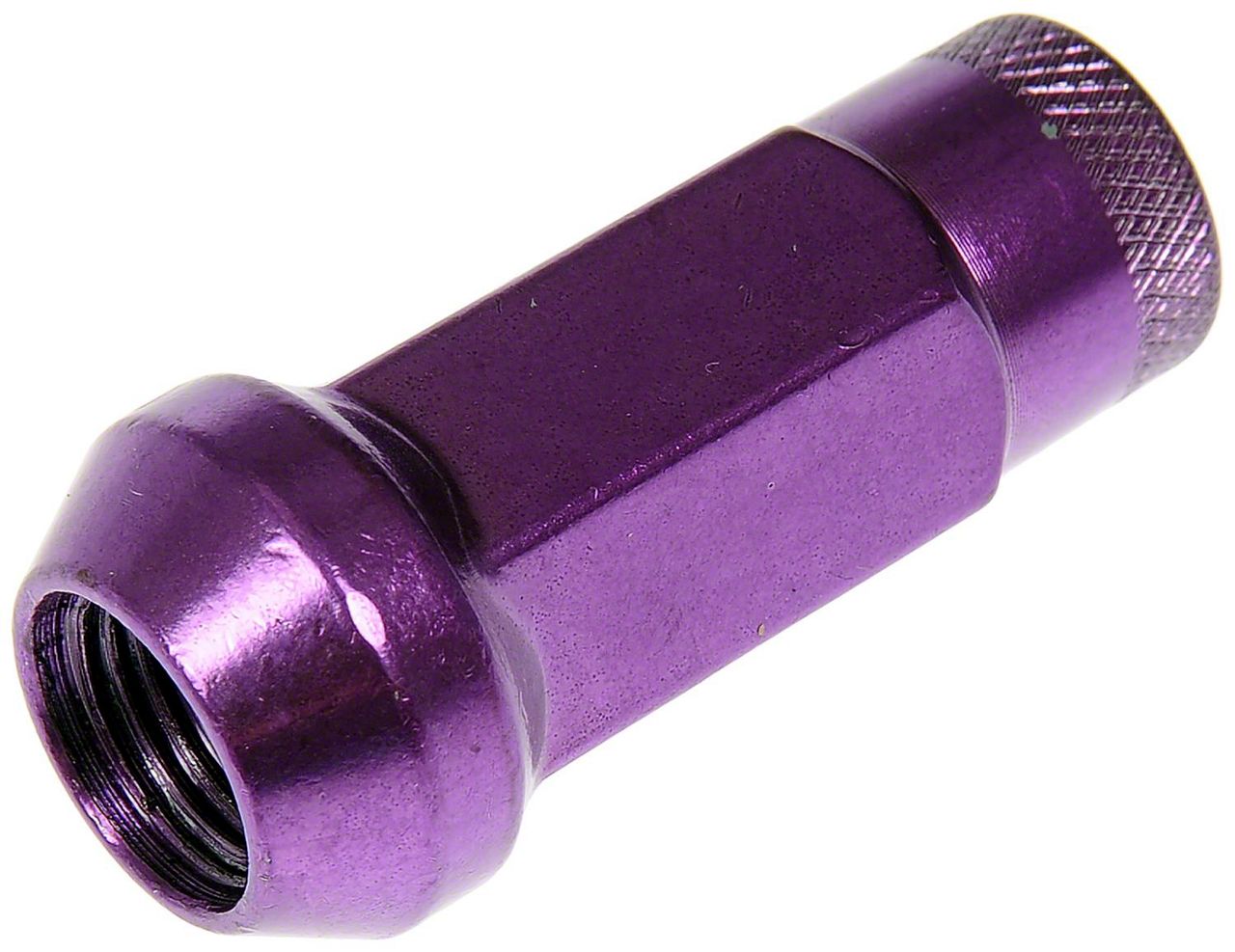 Mustang Purple Open End Knurled Wheel Lug Nuts Inch X Set Of