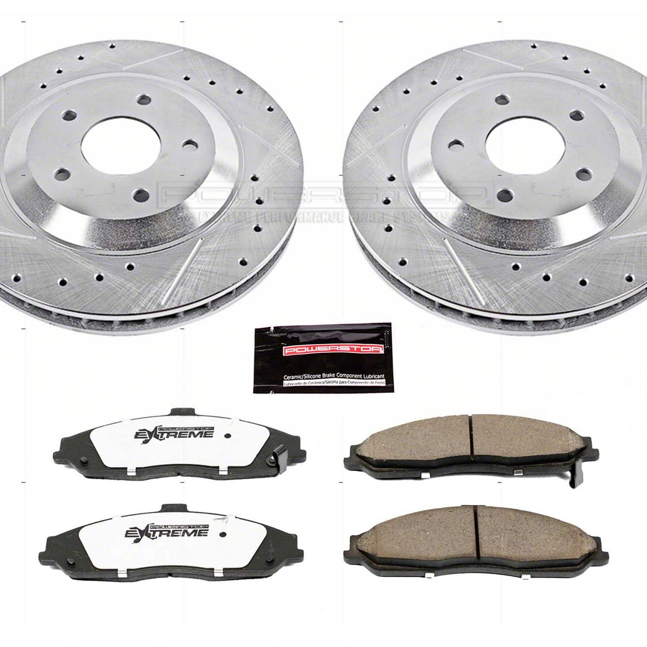 PowerStop Corvette Z26 Street Warrior Brake Rotor And Pad Kit Front