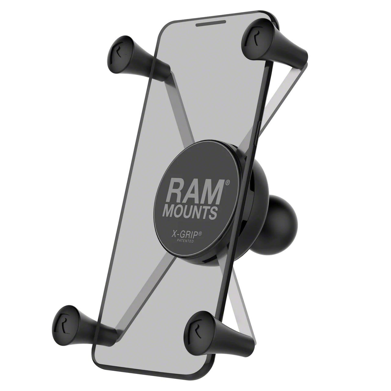 RAM Mounts Mustang X Grip Large Phone Holder With Ball B Size RAM HOL