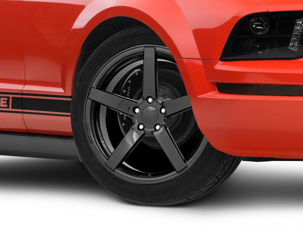 Rovos Wheels Mustang Durban Gloss Black Wheel 19x8 5 406641 05 09