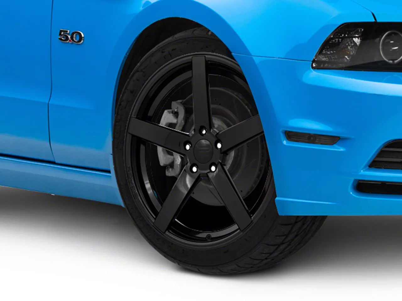 Rovos Wheels Mustang Durban Gloss Black Wheel 20x8 5 35mm Offset