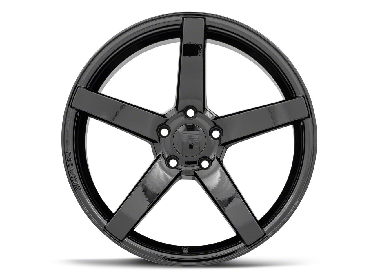 Rovos Wheels Mustang Durban Gloss Black Wheel 20x8 5 35mm Offset