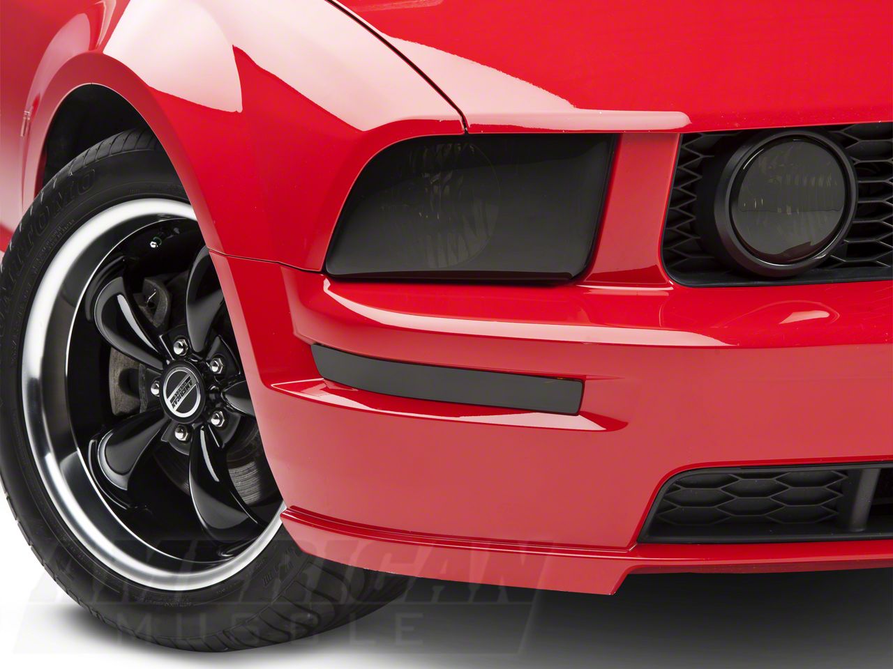 SpeedForm Mustang Headlight Covers; Smoked 80100 (05-09 Mustang GT, V6) -  Free Shipping
