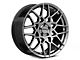 PR178 Hyper Silver Wheel; Rear Only; 20x10; 48mm Offset (05-09 Mustang)