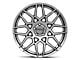 PR178 Hyper Silver Wheel; Rear Only; 20x10; 48mm Offset (05-09 Mustang)