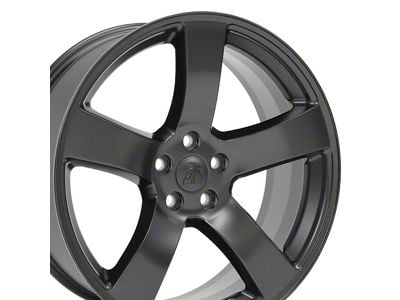 5-Spoke Style Satin Black Wheel; 20x8 (06-10 RWD Charger)