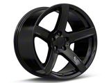 Hellcat HC2 Style Gloss Black Wheel; Rear Only; 20x11; 22mm Offset (06-10 RWD Charger)