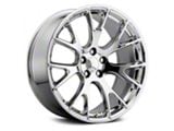 Hellcat Style Chrome Wheel; Rear Only; 20x10.5; 25mm Offset (06-10 RWD Charger)