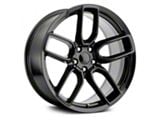 Hellcat Widebody Style Gloss Black Wheel; Rear Only; 20x10.5; -9mm Offset (06-10 RWD Charger)