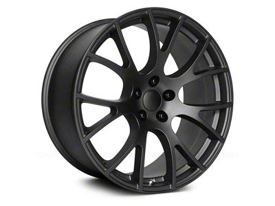 PR161 Matte Black Wheel; 22x9.5 (06-10 RWD Charger)