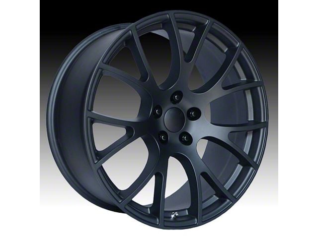 PR161 Matte Black Wheel; Rear Only; 22x11 (06-10 RWD Charger)