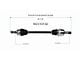 CV Axle Assembly; Rear Passenger Side (10-14 Camaro SS w/ Manual Transmission)