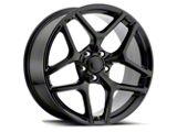 Z/28 Flow Form Style Gloss Black Wheel; 20x10; 43mm Offset (10-15 Camaro)