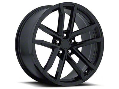 ZL1 Style Gloss Black Wheel; 20x10; 23mm Offset (10-15 Camaro)