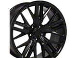 Gen 6 ZL1 Style Satin Black Wheel; 20x8.5 (10-15 Camaro V6; 10-11 Camaro SS)