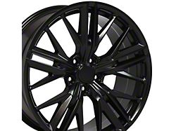 Gen 6 ZL1 Style Satin Black Wheel; 20x8.5 (10-15 Camaro V6; 10-11 Camaro SS)