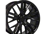 Gen 6 ZL1 Style Satin Black Wheel; 20x9.5; 35mm Offset (10-15 Camaro V6; 10-11 Camaro SS)