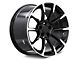 11/12 GT/CS Style Gloss Black Machined Wheel; Rear Only; 18x10 (15-23 Mustang EcoBoost w/o Performance Pack, V6)