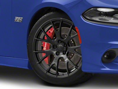 Hellcat Style Gloss Black Wheel; 20x10; 18mm Offset (11-23 RWD Charger, Excluding Widebody)