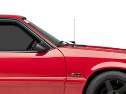 SpeedForm Fixed Chrome Antenna; 14-Inch (79-93 Mustang)