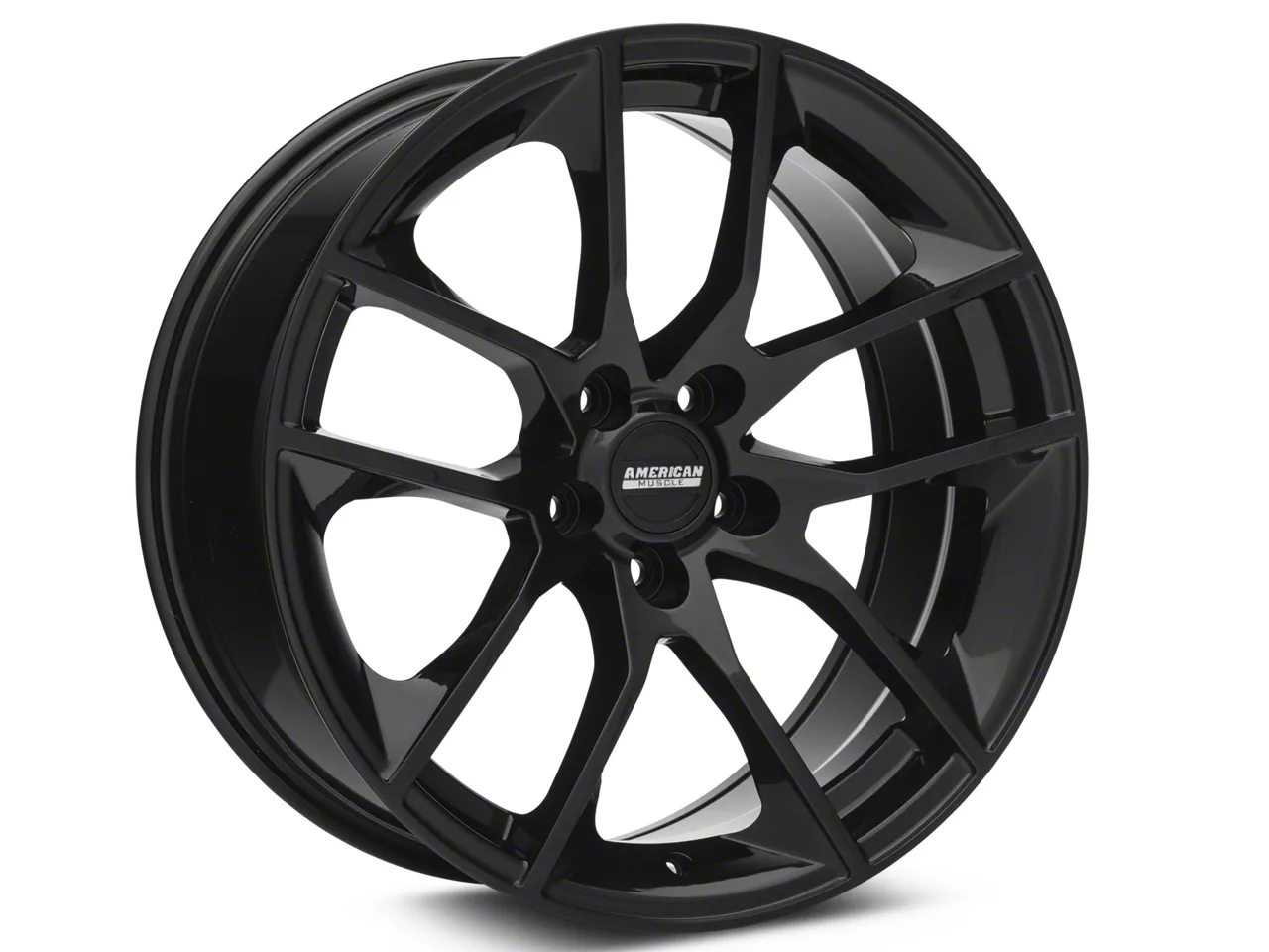 Mustang Magnetic Style Gloss Black Wheel; 19x8.5 (15-23 Mustang GT ...