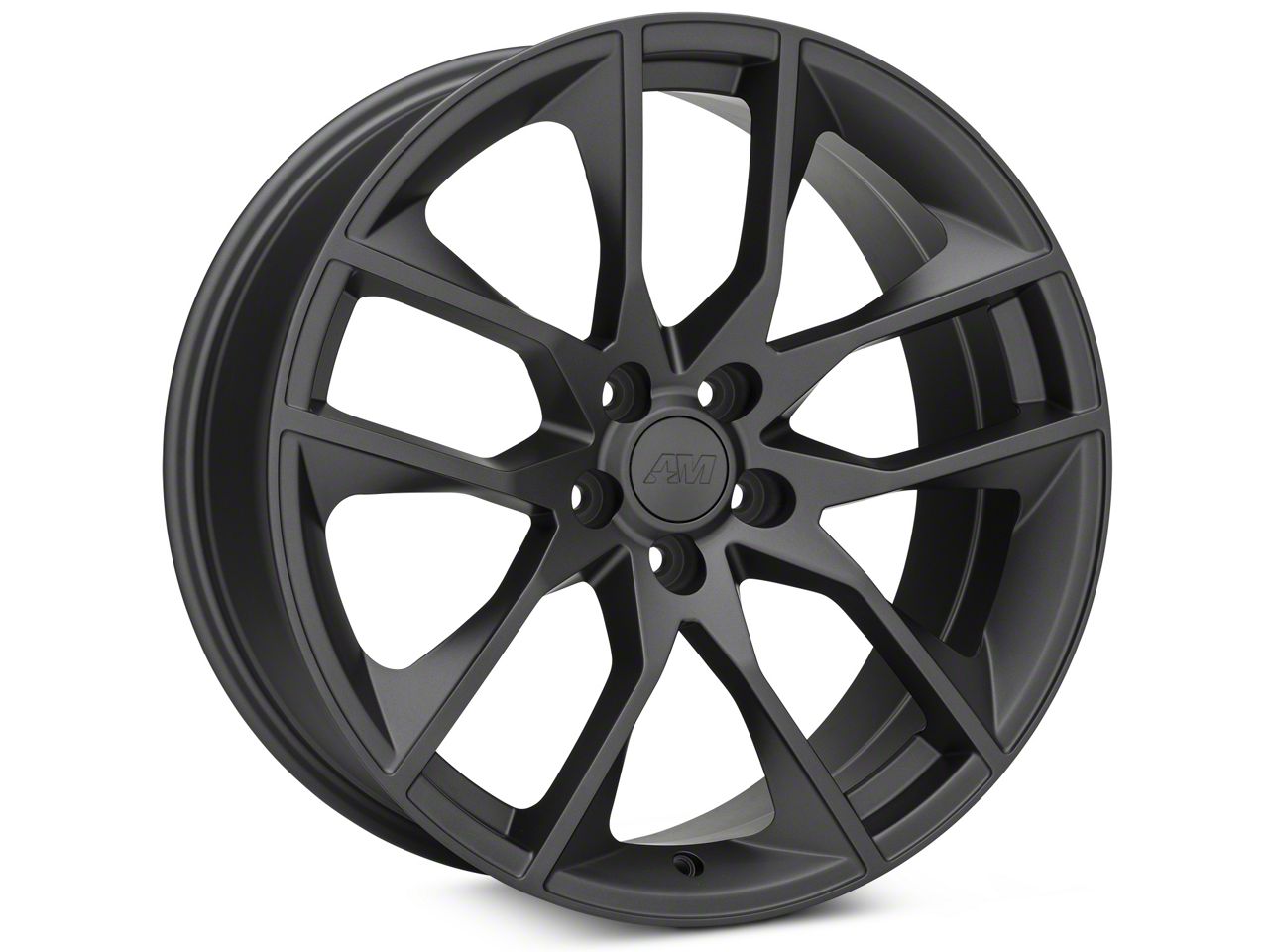 Mustang Magnetic Style Charcoal Wheel; 20x8.5; 30mm Offset (15-23 Mustang  GT, EcoBoost, V6) - Free Shipping