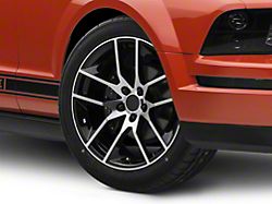 Magnetic Style Gloss Black Machined Wheel; 19x8.5 (05-09 Mustang)