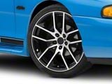 Magnetic Style Gloss Black Machined Wheel; 19x8.5; 30mm Offset (94-98 Mustang)