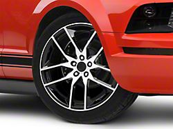 Magnetic Style Gloss Black Machined Wheel; 20x8.5; 30mm Offset (05-09 Mustang)