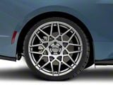 PR178 Hyper Silver Wheel; Rear Only; 20x10; 48mm Offset (24-25 Mustang)