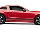 Rocker Stripes with Mustang GT Lettering; Matte Black (2024 Mustang)