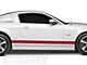 Rocker Stripes with Mustang Lettering; Red (2024 Mustang)