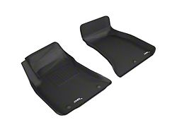 3D MAXpider KAGU Series All-Weather Custom Fit Front Floor Liners; Black (15-23 RWD Challenger)