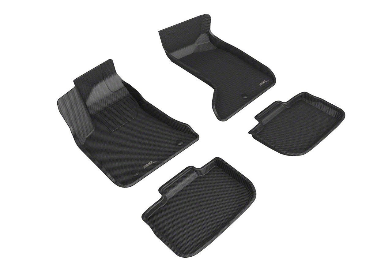 3d Maxpider Charger Kagu Series All Weather Custom Fit Front And Rear Floor Liners Black 6774