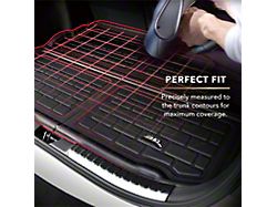 3D MAXpider KAGU Series All-Weather Custom Fit Rear Cargo Liner; Black (20-25 Corvette C8 Coupe)