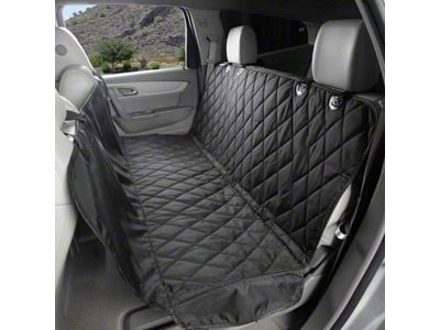 4Knines Dog Rear Seat Cover with Hammock; Regular (Universal; Some Adaptation May Be Required)