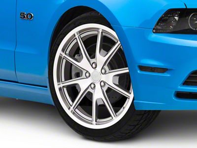 50 Years Style Gunmetal Wheel; Rear Only; 20x10; 48mm Offset (10-14 Mustang)