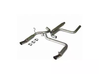 3-Inch 409 Stainless Cat-Back Exhaust System with Flowpack Mufflers (15-23 6.2L HEMI Charger)