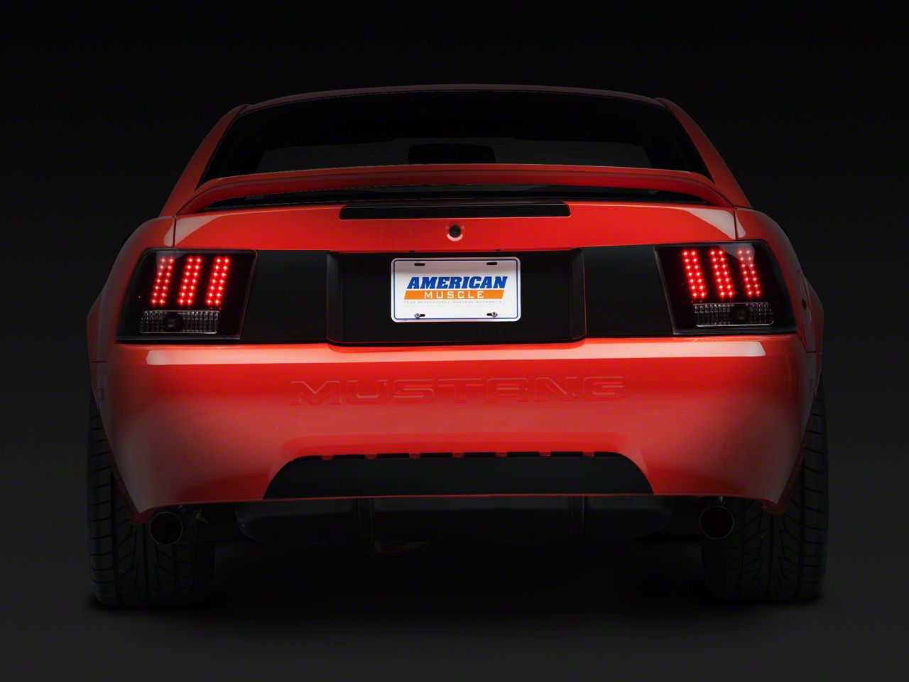 Mustang LED Tail Lights; Black Housing; Clear Lens (99-04 Mustang ...